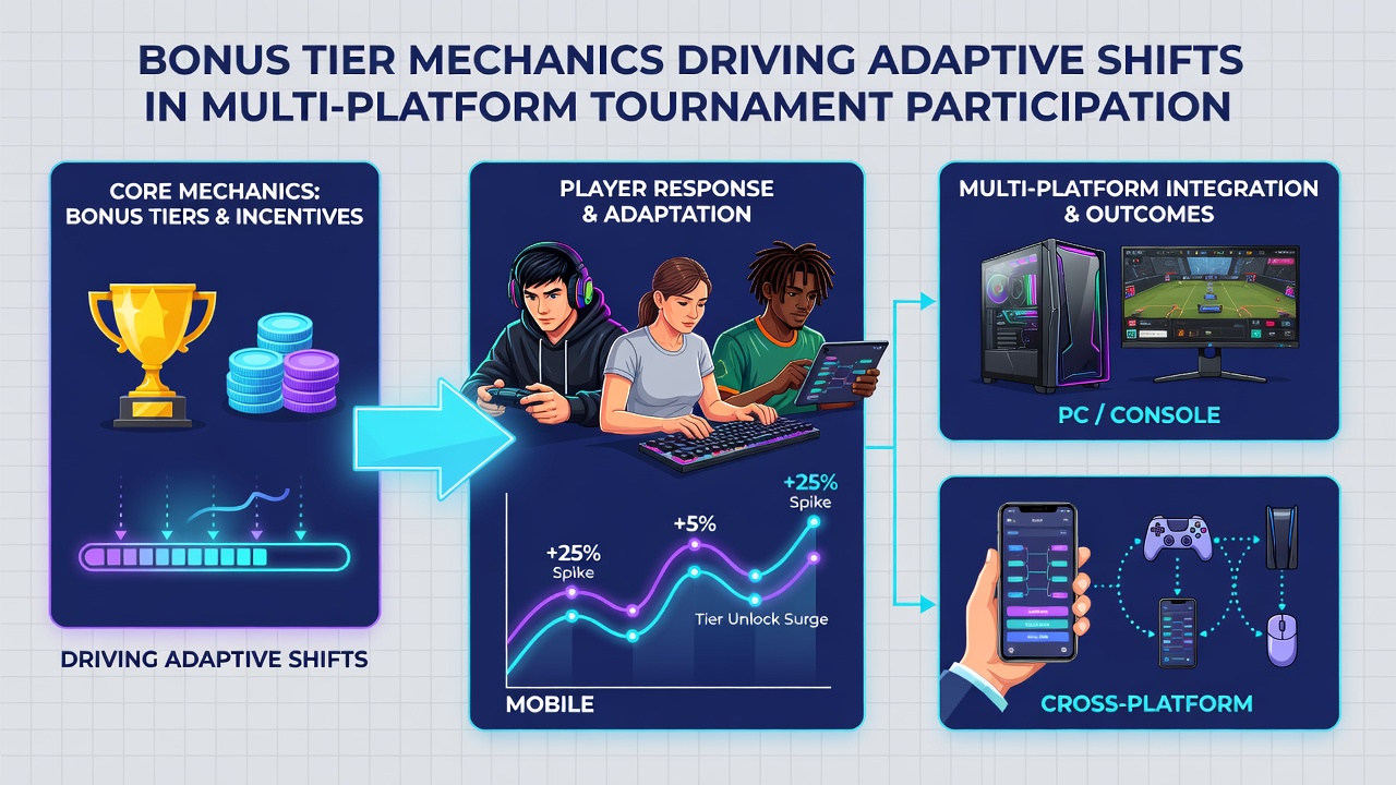 Grafik mit Spielerbewegungen zwischen Poker-Plattformen und Bonus-Stufen-Entwicklungen