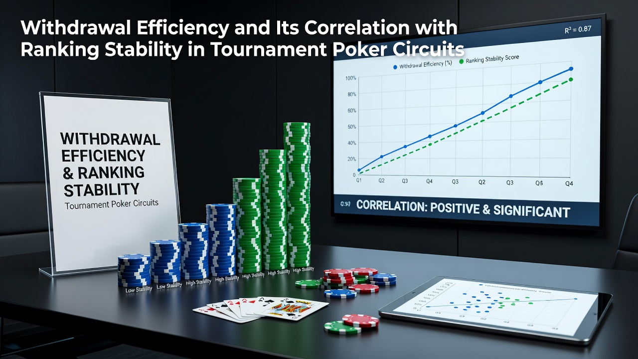 Diagram showing withdrawal processing times alongside player ranking trends in major poker circuits during 2026